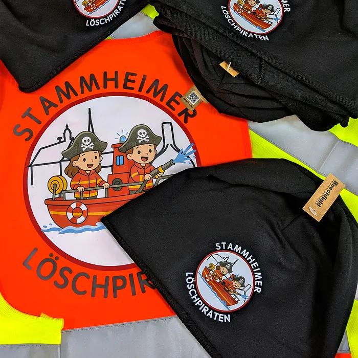 Feuerwehr Kleidung für die Feuerwehr Stammheim – Projekt mit Lamasuli Schweinfurt 2 Bedruckte Feuerwehr Kleidung für Stammheim, umgesetzt von Lamasuli Schweinfurt