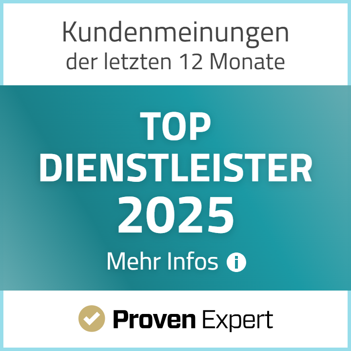 TOP Dienstleister 2025 Proven Expert